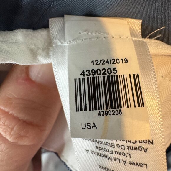 Talbots Hampshire Ankle Pants Womens Navy Sharkskin High Waist Straight Size 18W - Picture 9 of 12